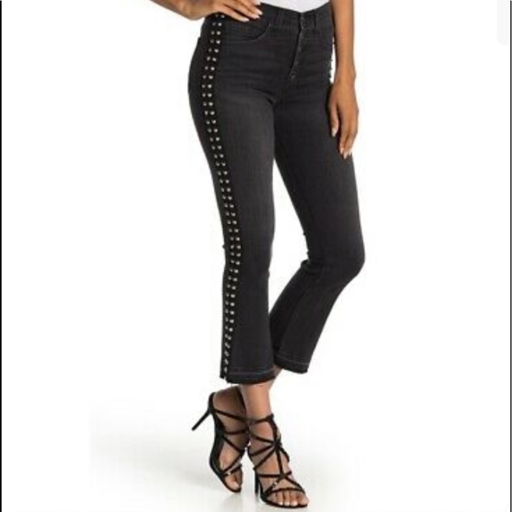 VERONICA BEARD Carolyn Boot Studded Frayed Jeans - Picture 3 of 7